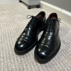 Allen Edmonds Fifth Avenue Cap Toe Oxfords Black Calfskin Size 9D